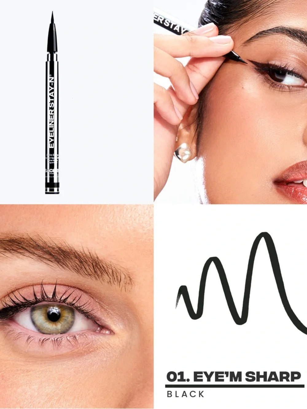Eyeliner Stay-On Liquid Pen - Black